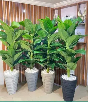 Premium Artificial Fiddle Leaf Fig Plant With Fiber Pot