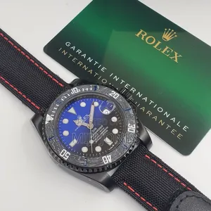 Submariner Inspired Watch With Fabric Strap