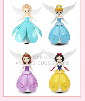 Musical Dancing Princess Robot Toys Featuring Rotating Skirts and Wing