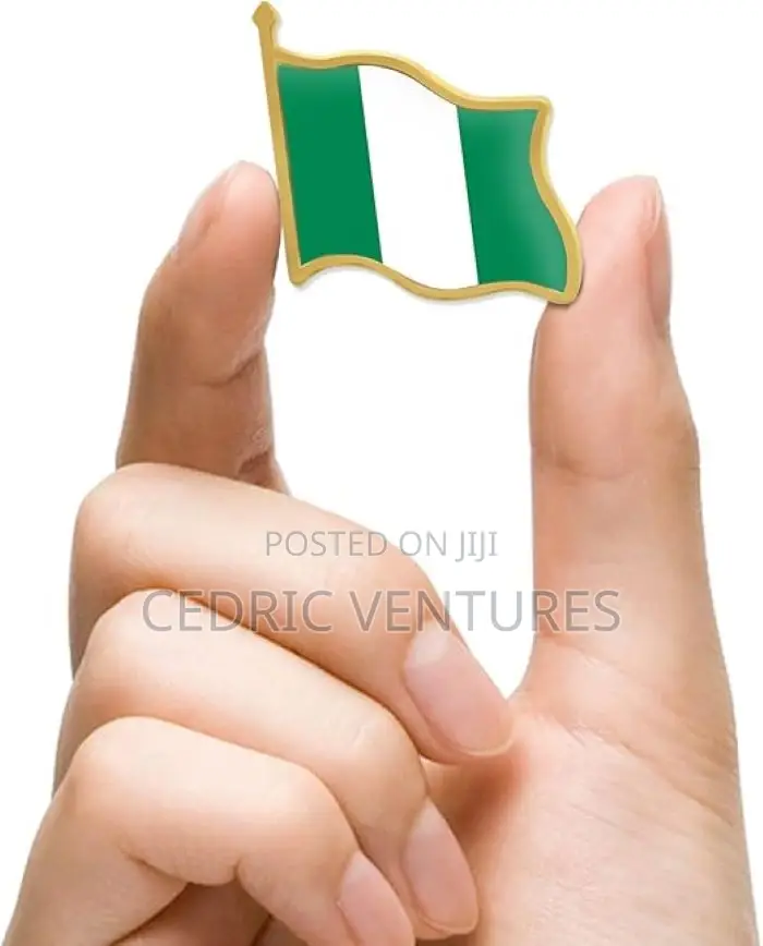 Nigerian Flag Shape Lapel Pin