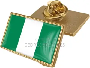 Nigerian Flag Shape Lapel Pin