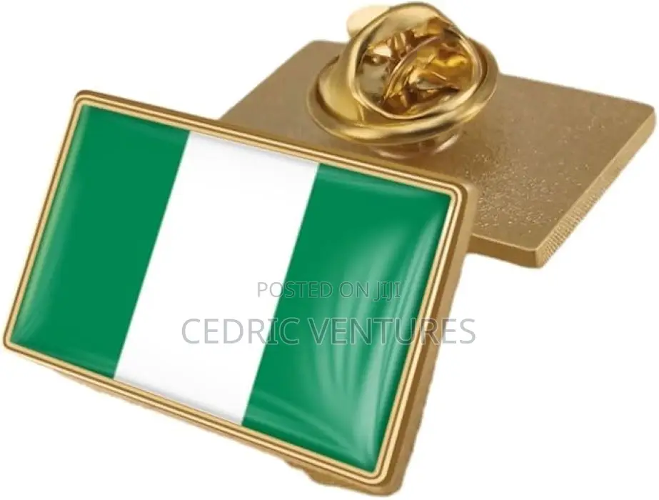 Nigerian Flag Shape Lapel Pin