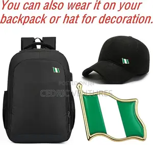 Nigerian Flag Shape Lapel Pin