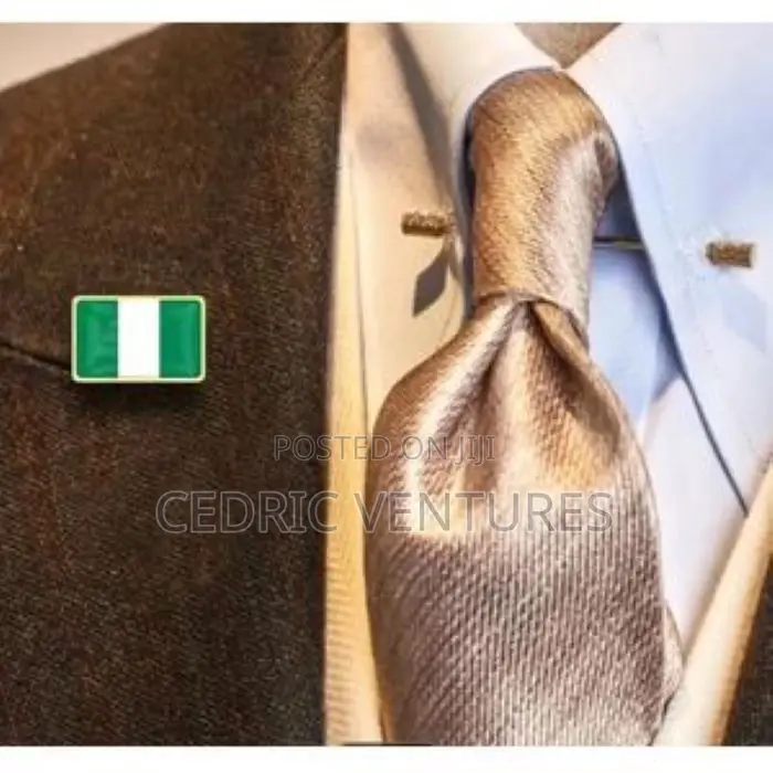 Nigerian Flag Shape Lapel Pin