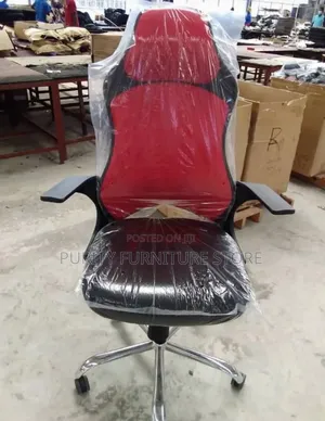 This Is a Red and Black Generic Ergonomic Swivel