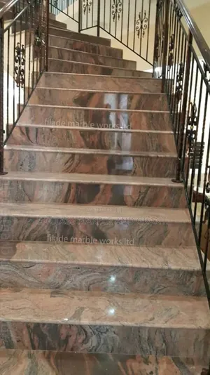 Red Juprano Staircase Slab