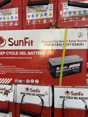 Sunfit 165ah 12v Deep Cycle Gel Battery