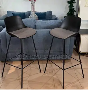 Modern Black Mesh Bar Stools
