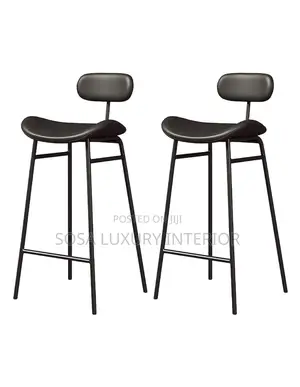 Modern Black Minimalist Bar Stools