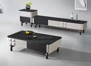 Tv Console and Matching Center Table Set