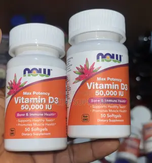 Now Vitamin D3 50,000iu 50 Softgels