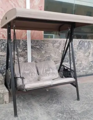 Double Outdoor Canopy Swing Bench