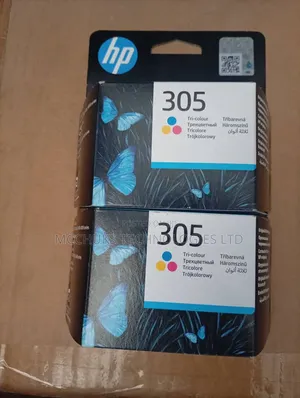 HP 305 Tri-Colour Ink Cartridges.