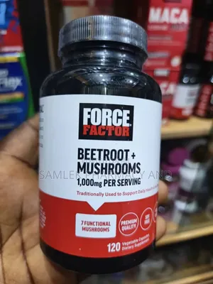 Force Factor Beetroot + Mushrooms 1,000mg for Great Health -120caps