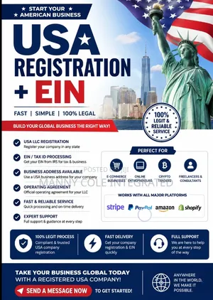 Usa Llc Registration + Ein