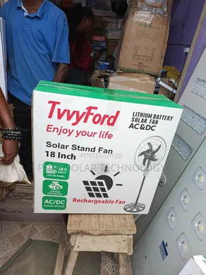 Solar Rechargeable Fan