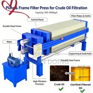 Henan Glory 500kg/H Edible Cooking Oil Filter Clarification Filtration