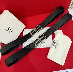 Luxury Balenciaga Silver Head Full Length Top Quality Belts