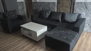 Parlour L Shape Chair With Single and Table