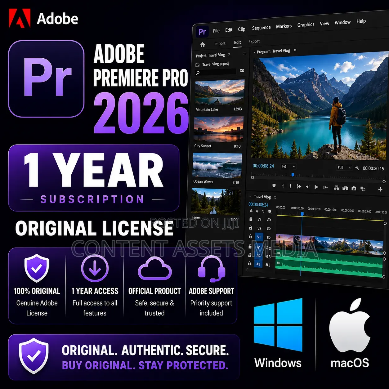 Adobe Premiere Pro (1 Year) Original License