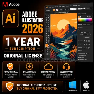 Adobe Illustrator 1 Year Subscription (Original License)