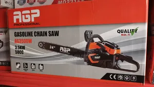 Agp Professional 24-Inch Gasoline Chain Saw With a 58cc Engine.