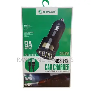 Shplus 36w Fast Car Charger – Dual Usb Quick Charge