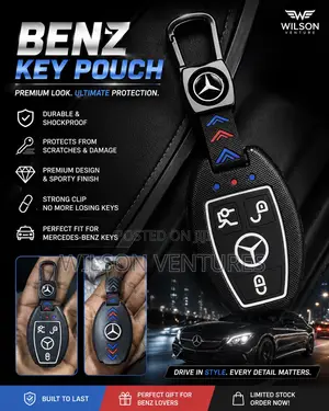 Plastic Mercedes Benz Key Holder Pouch