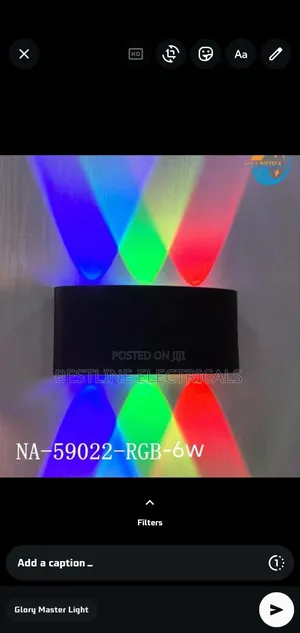 Led Up and Down RGB and Warmwhite Outdoor Light