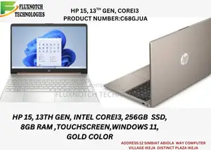 New Laptop HP 15 8GB Intel Core i3 SSD 256GB
