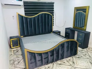 Luxury Upholstered Detachable 6by6 Bed Set Frame for Sale