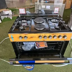 Maxi Gas Cooker 6 Burner Wooden Type