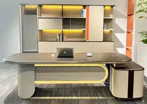 Modern Executive Office Desk With Hutch