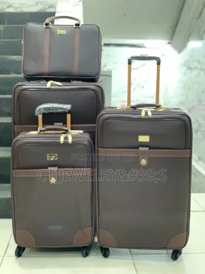 Complete Travel Luggage Set 3in1 Durable Suitcases WTH Trolley Handbag