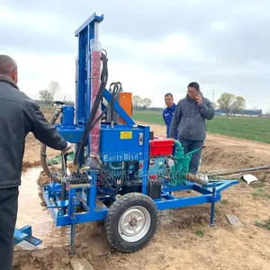 Water Bore Hole Machine With 100meters Pipe