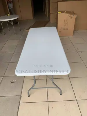 White Folding Rectangular Table