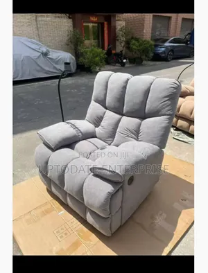 Gray Design Reclining Sofa