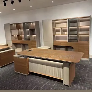 Imported Quality Executive Table and Matching Shelf