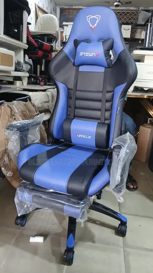 Blue and Black Gaming Chair