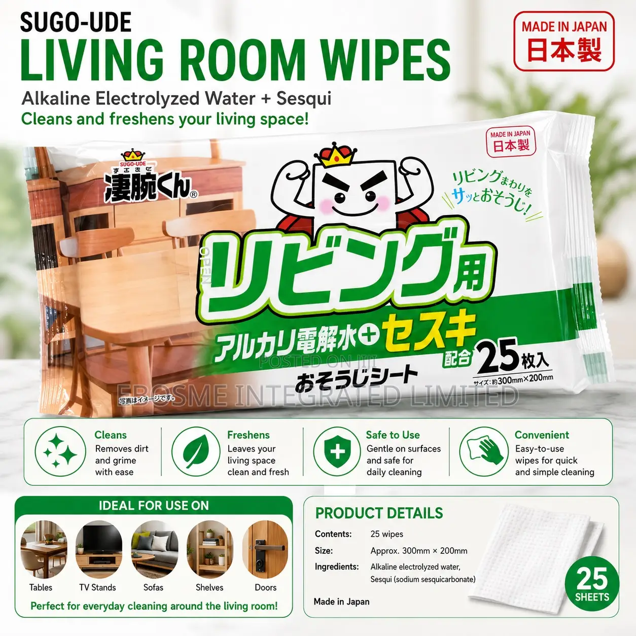Table Cleaning Wipes