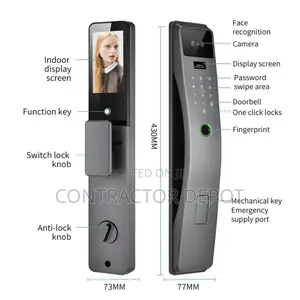 Automatic Wifi Wireless Fingerprint Card Tuya App Smart Door Lock