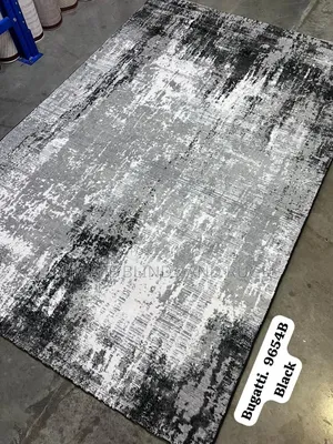 Grey and Black Turkish Rug