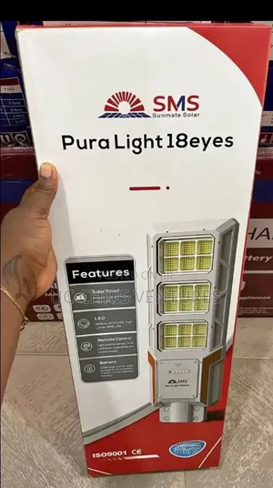 18 Eyes SMS Solar Street Light – High Brightness Waterproof