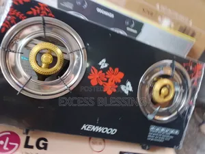 Two Burner Kenwood Table Top Glass Gas Cooker/ Auto Ignition