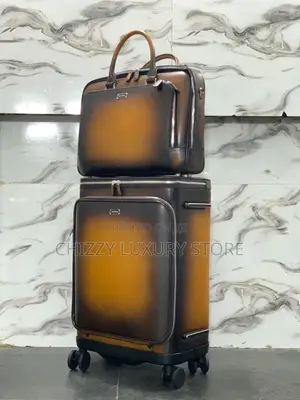 100% High Quality Genuine Leather Travel Luggage