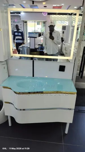 Luxury Cabinet Basin With Led Mirror