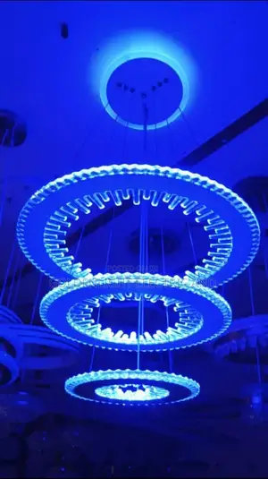 Led Chandelier Featuring Color-Changing Technology
