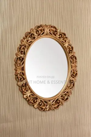 Elegant Royal Gold Oval Decorative Wall Mirror