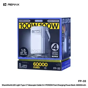 Fp-33 100w 60,000mah Remax Powerbank