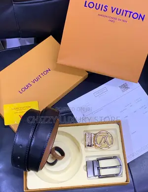 Louis Vuitton Quality Luxury Men Genuine Leather 2 Face Belt